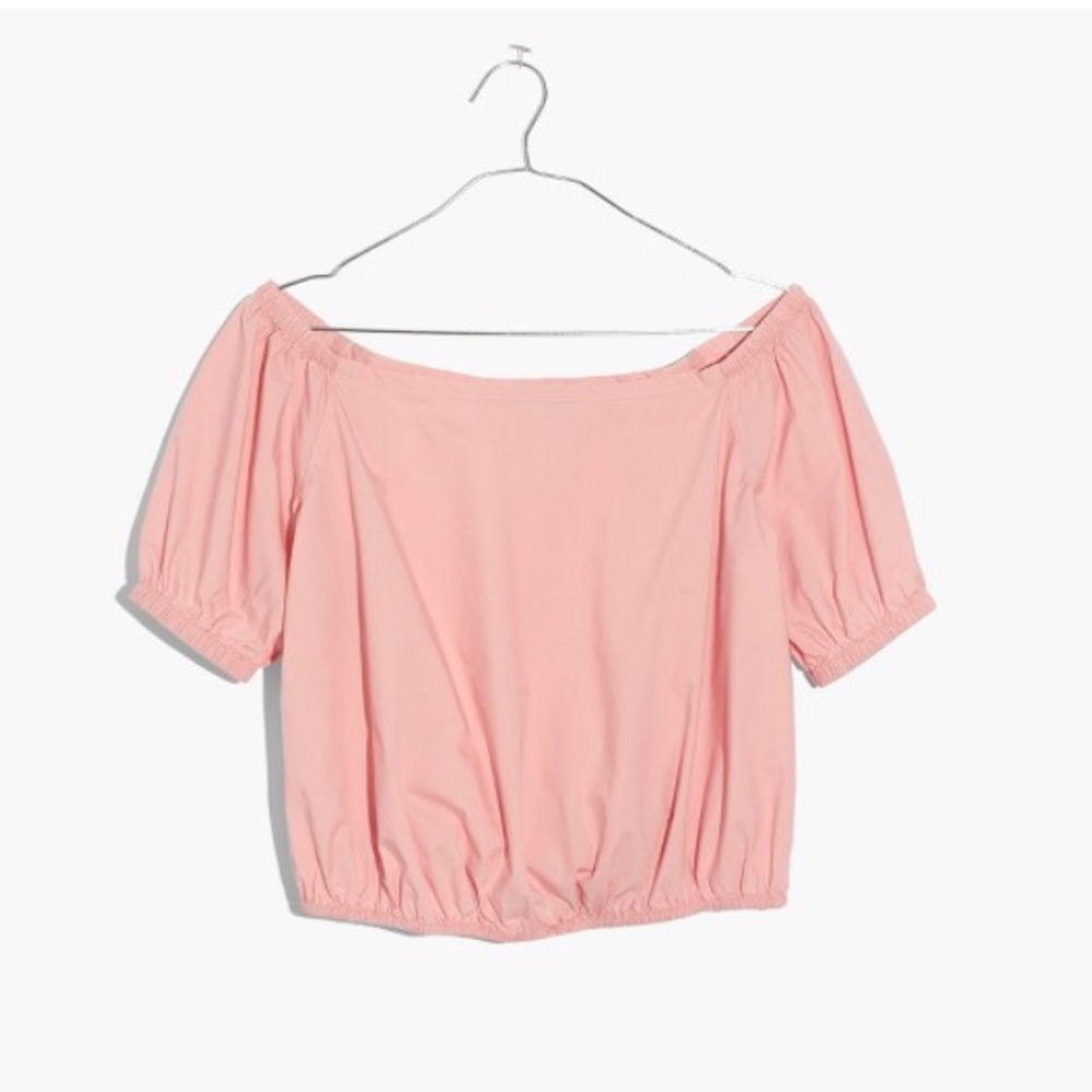 Madewell off-the-shoulder bubble top